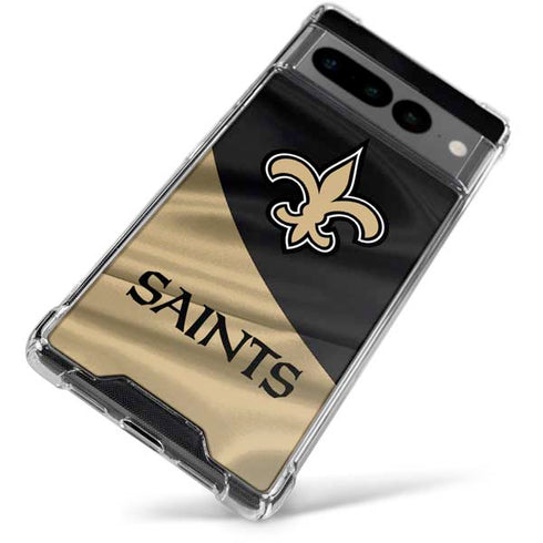 NFL New Orleans Saints Google Pixel 7 Pro Clear Case